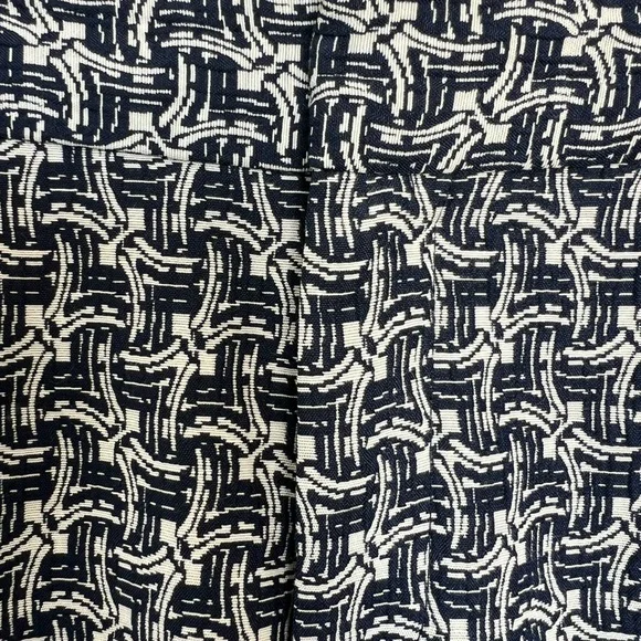 π πNWOT BANANA REPUBLIC βAveryβ Art Deco Bi-Stretch Ankle Pant Navy Combo | 8 - Picture 10 of 14